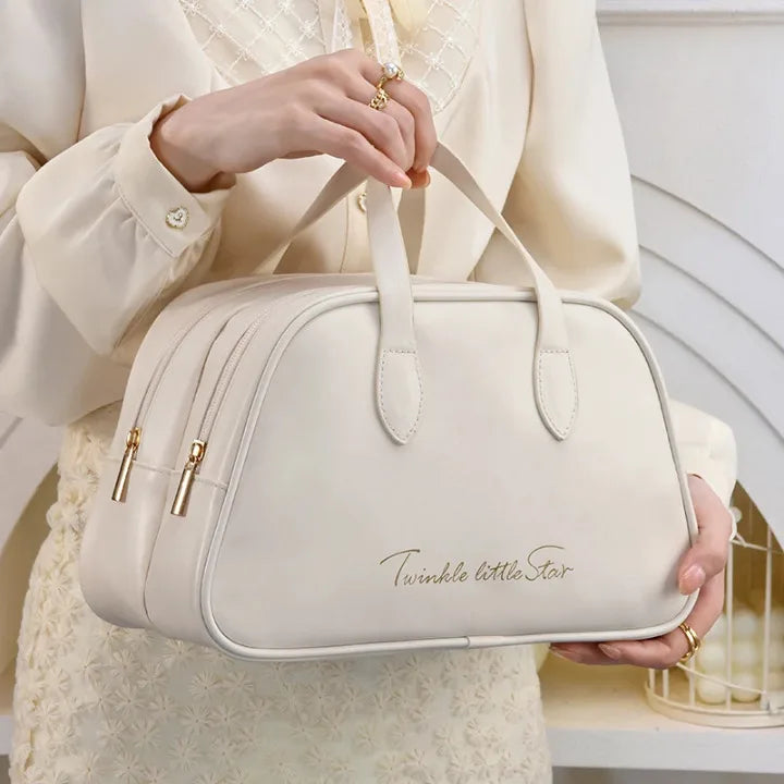 Trousse de Toilette Femme & Maquillage à Double Compartiment