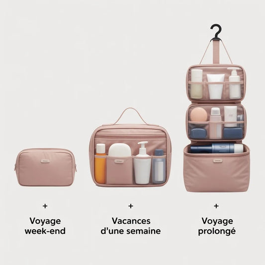 Quelle taille de trousse de toilette choisir selon votre type de voyage ?