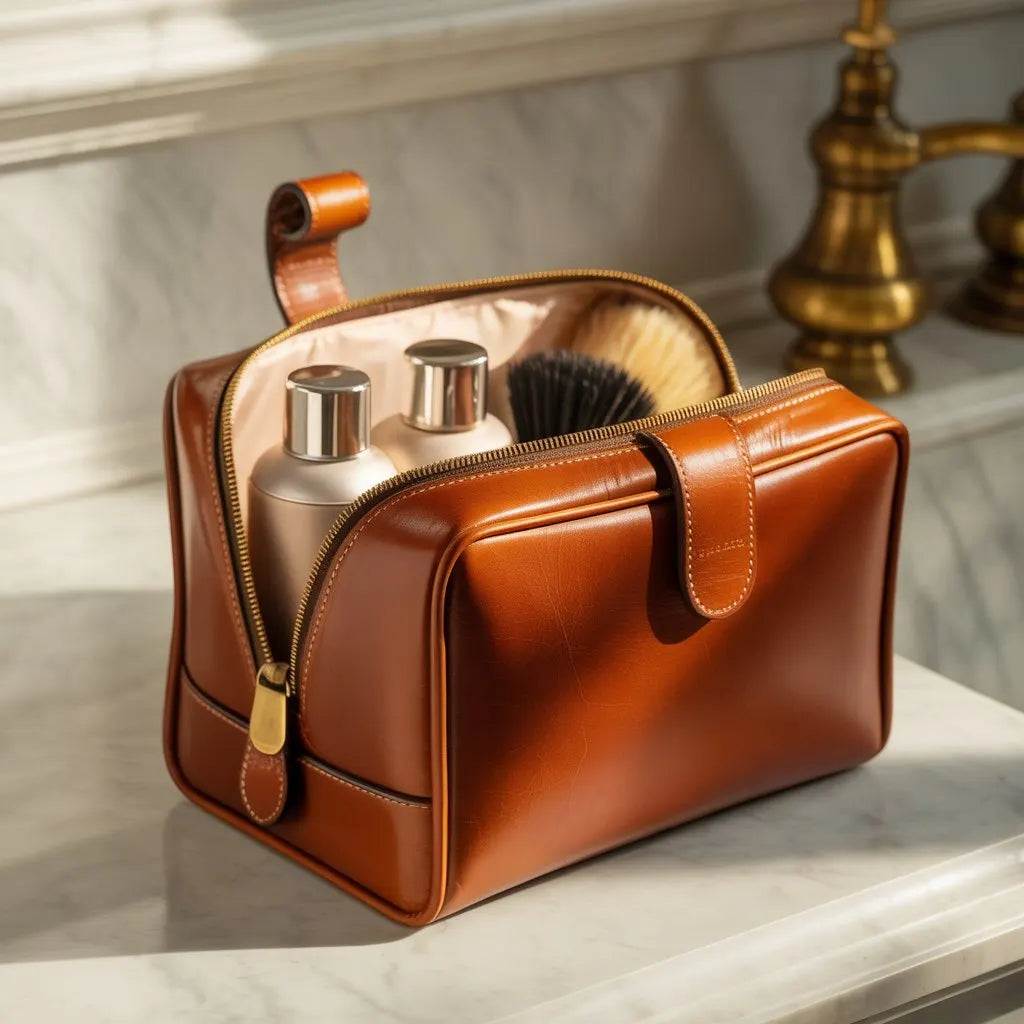 Pourquoi opter pour une trousse de toilette en cuir : élégance et durabilité