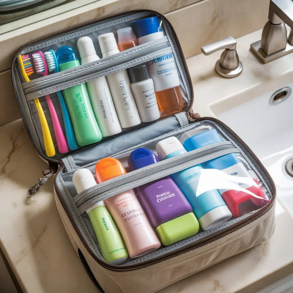 Trousse de toilette familiale  comment organiser les affaires de toute la famille 