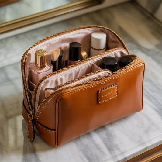 Trousse de toilette femme cuir  élégance, organisation et durabilité au quotidien