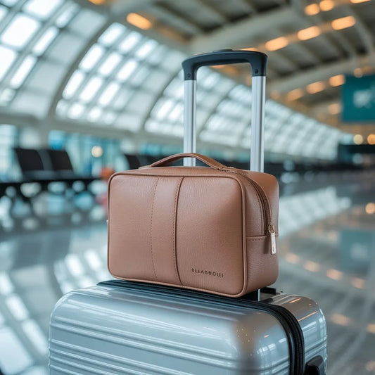 Trousse de toilette voyage sur bagage