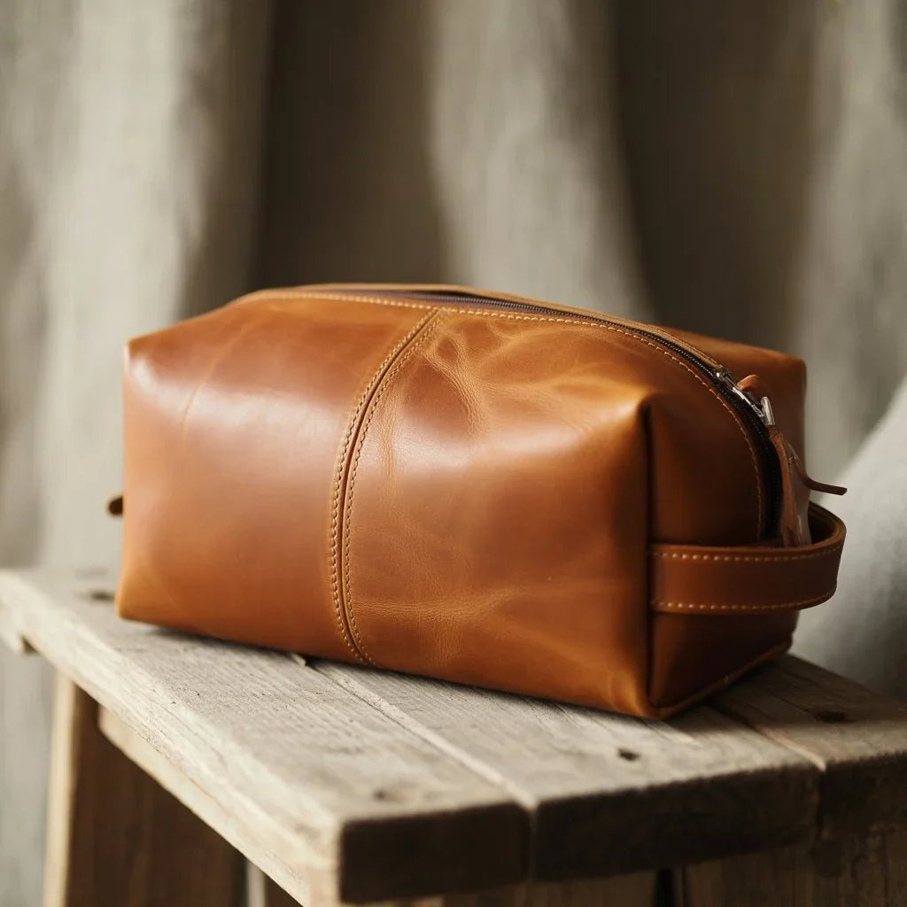 Trousse de Toilette Cuir