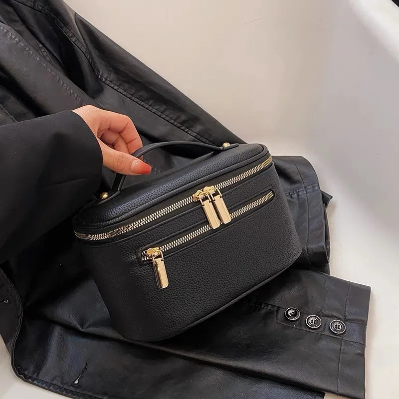Trousse de Toilette Femme Double fonds noir