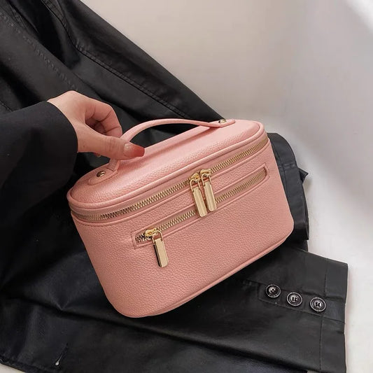 Trousse de Toilette Femme Double fonds rose