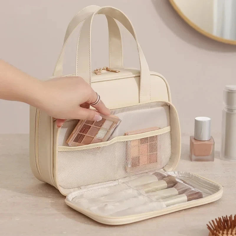 Trousse de Toilette Femme Voyage a Double Capacité