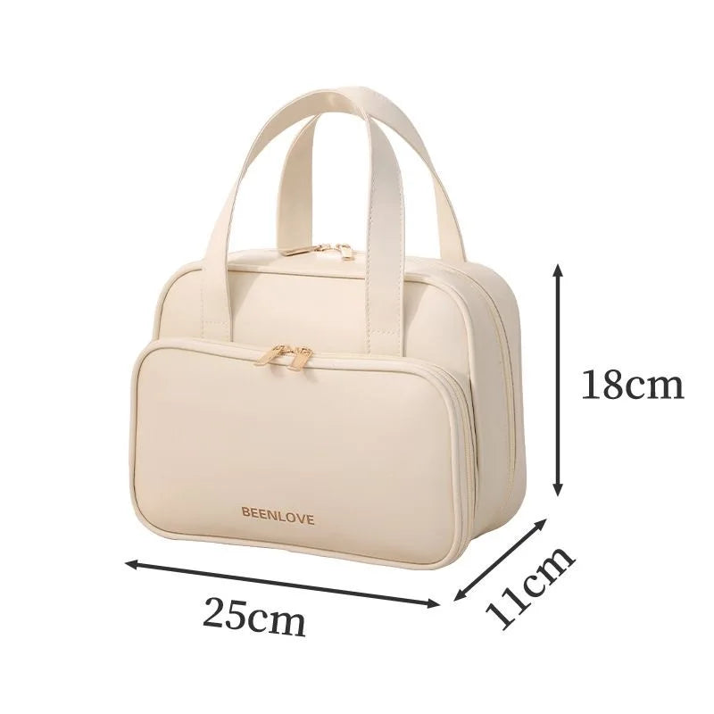 Trousse de Toilette Femme Voyage a Double Capacité blanc