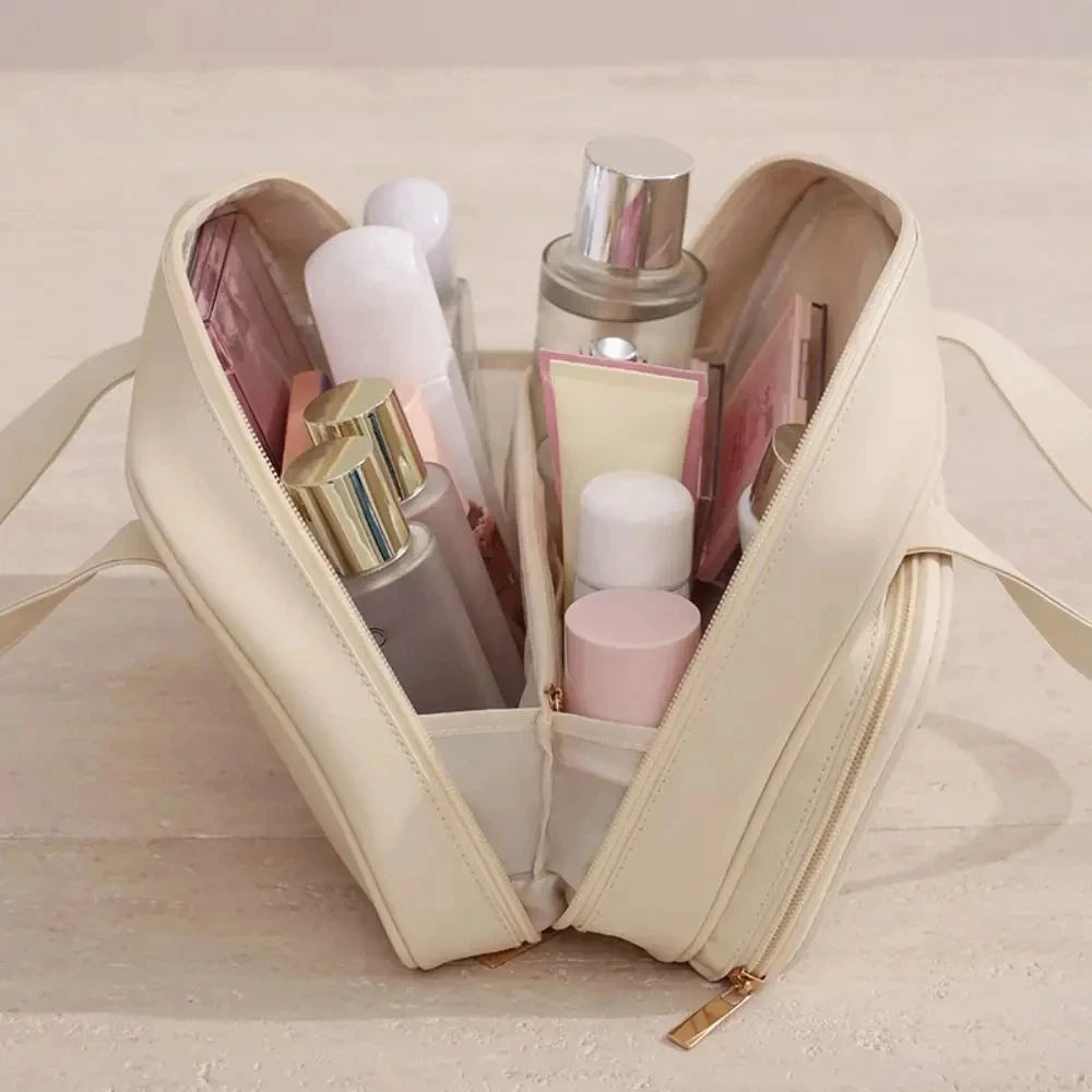 Trousse de Toilette Femme Voyage a Double Capacité ouvert