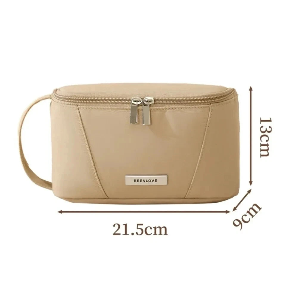 Trousse de Toilette de Luxe & Maquillage kaki