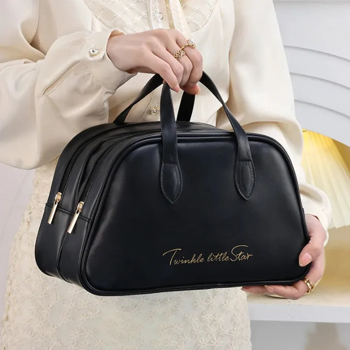 Trousse de Toilette Femme & Maquillage à Double Compartiment