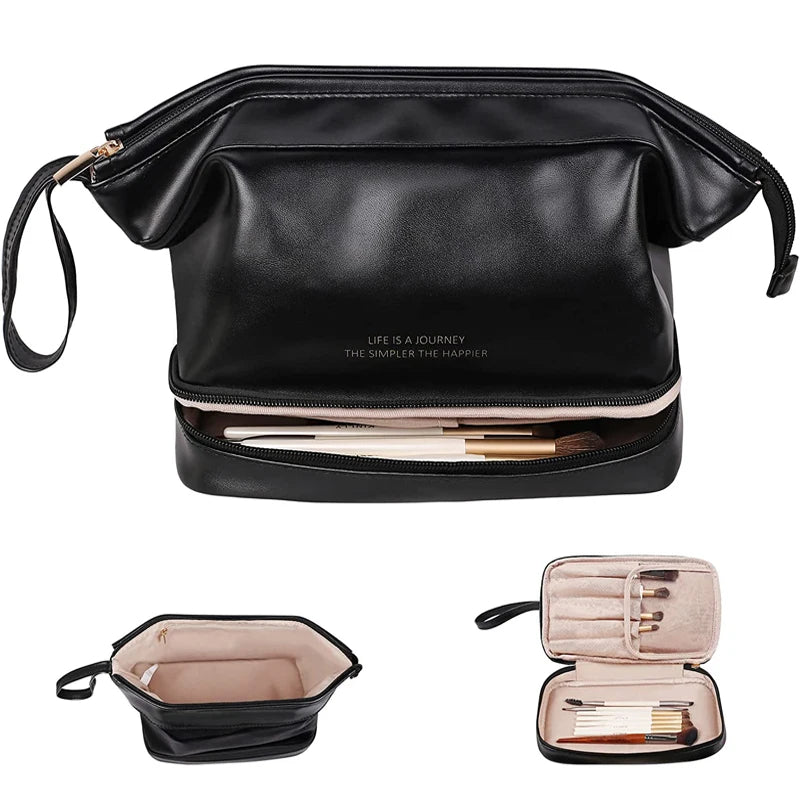 Trousse de toilette femme chic noir