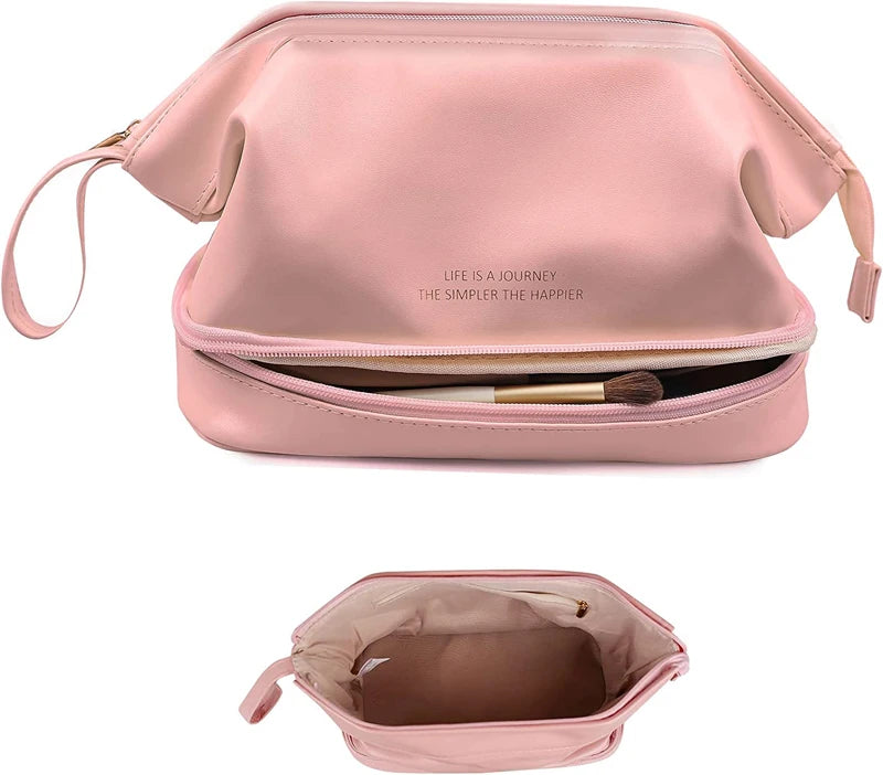 Trousse de toilette femme chic rose