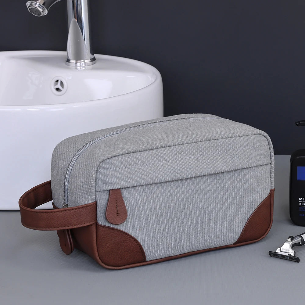 la trousse de toilette homme gris