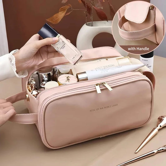 trousse de toilette femme rose