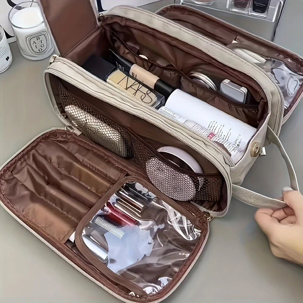 trousse de toilette femme vert