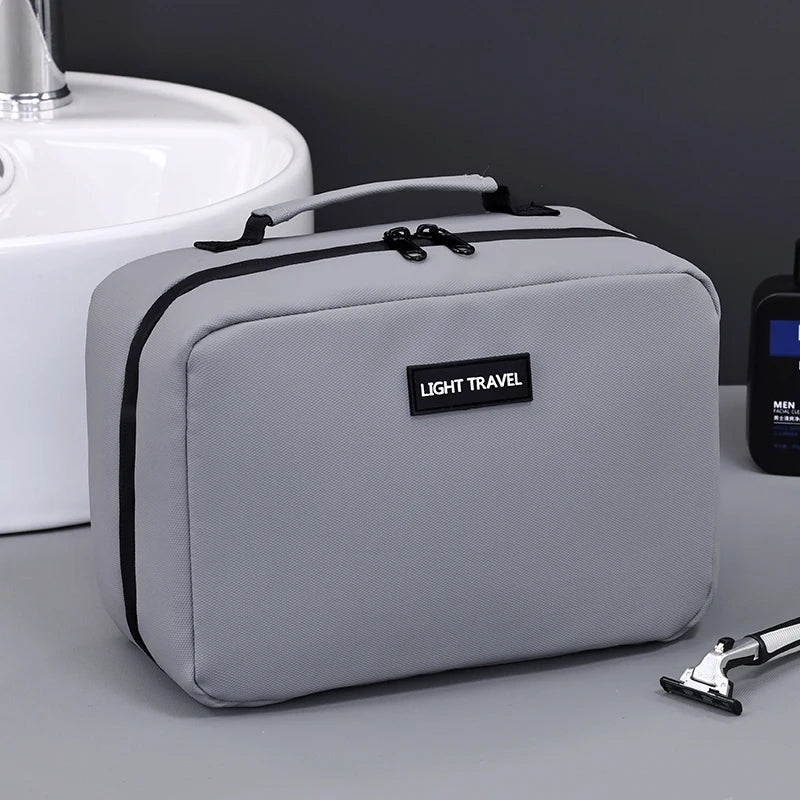 trousse de toilette voyage gris